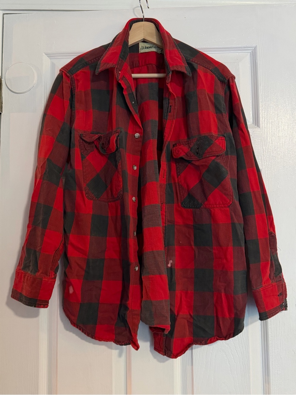 St. John's Bay Red & Black Flannel